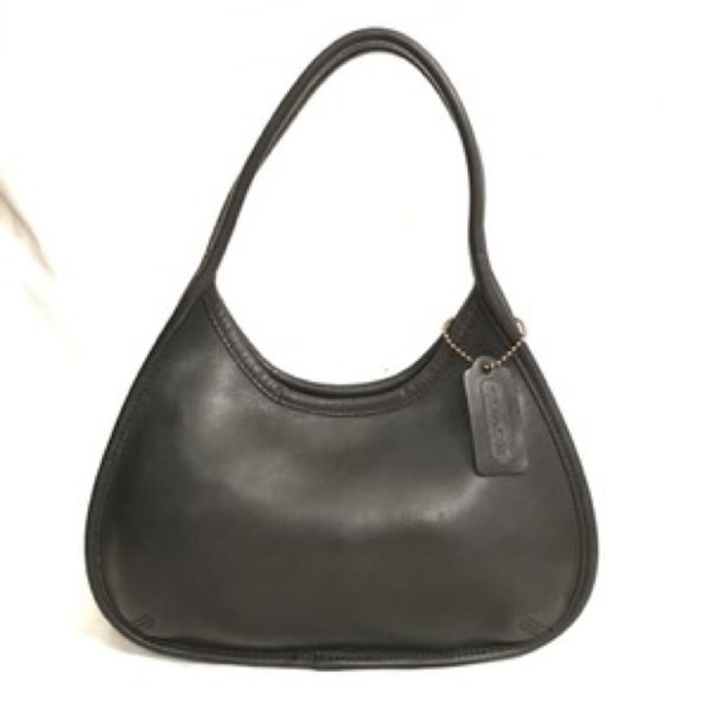 Coach Small Ergo Lagacy Vintage Black Leather